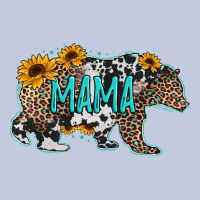 Mama Bear Sunflowers Leopard Cowhide Mother's Day Long Sleeve Tee | Teevron