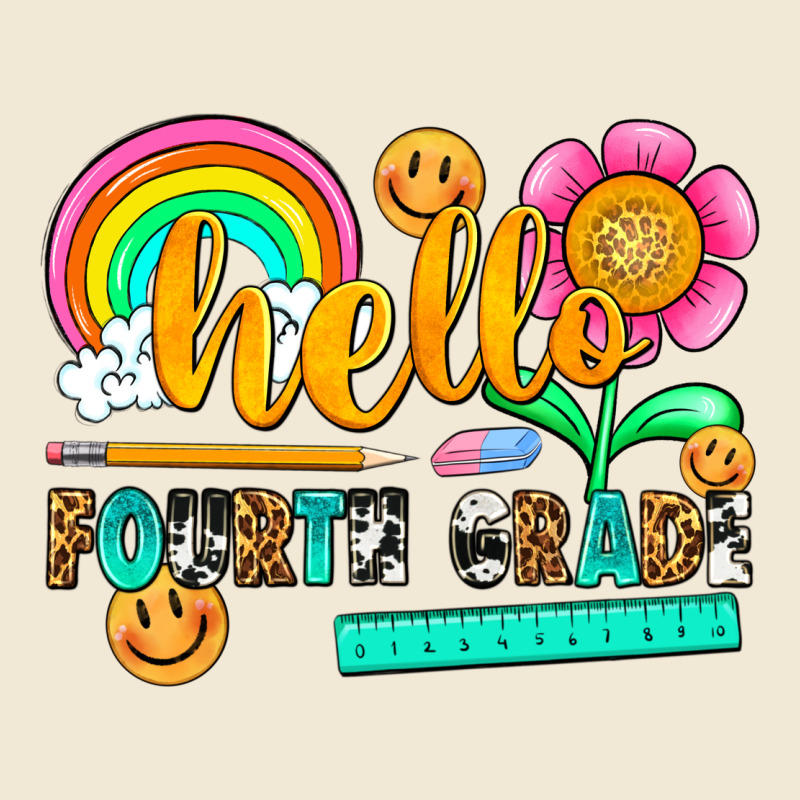Hello Fourth Grade Ladies Tee by NancyCooperArtShop | Teevron