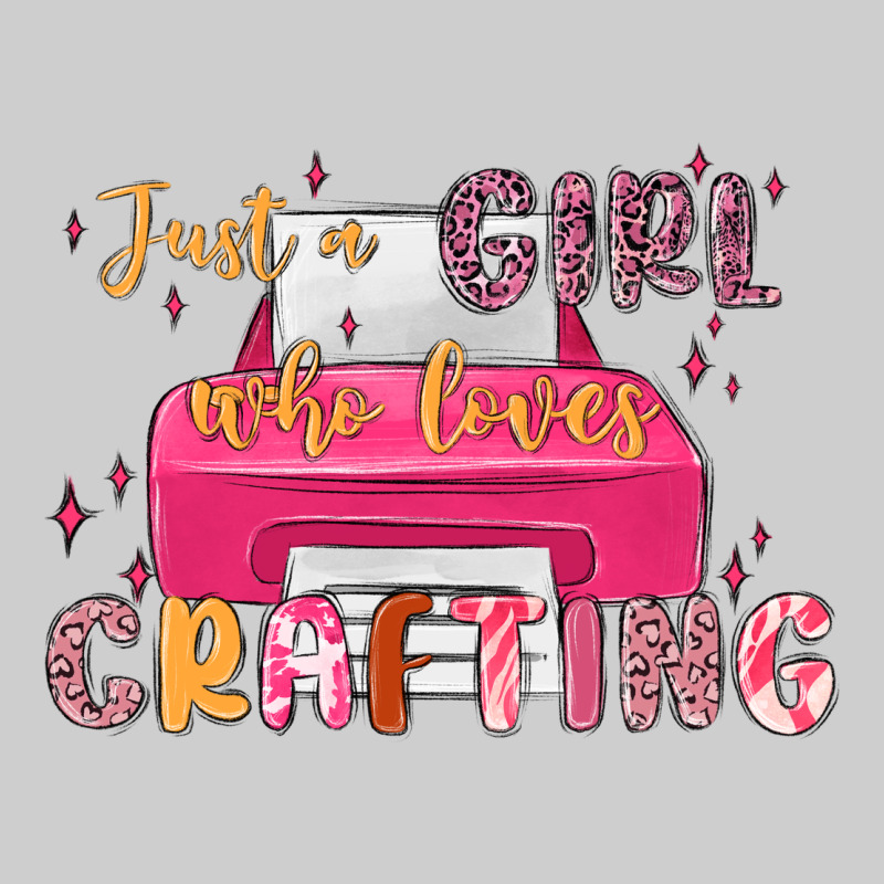 Just A Girl Who Loves Crafting Premium Tee by MaliasSmallBusiness | Teevron