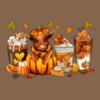 Fall Autumn Cow Pumpkin Coffee Cups Premium Tee | Teevron