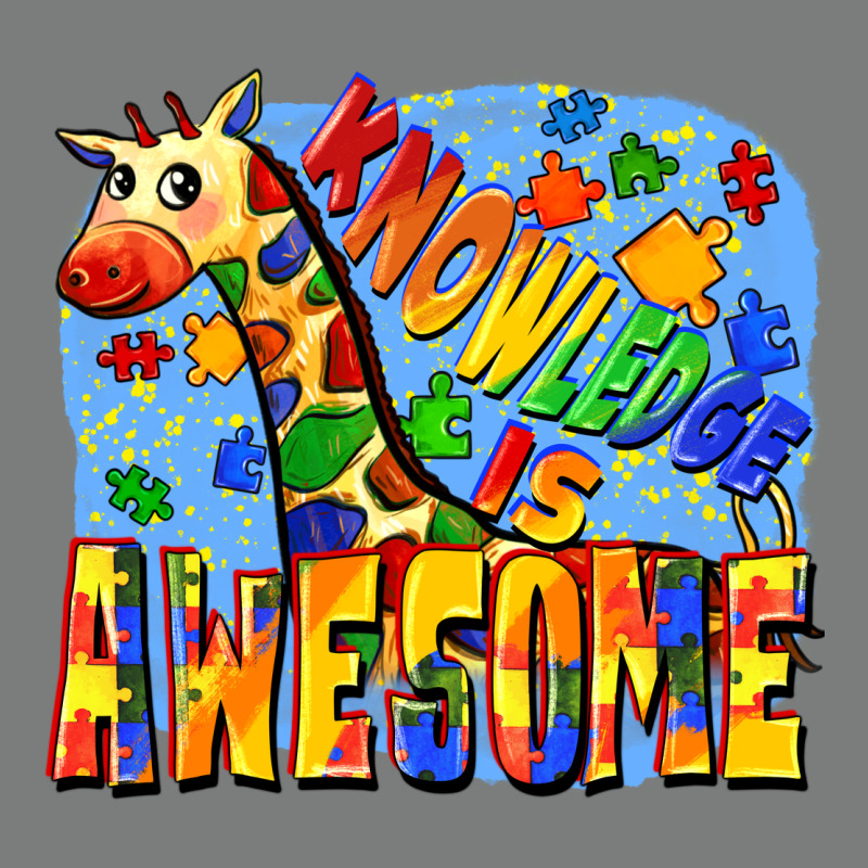 Knowledge Is Awesome Autism Giraffe Premium Hoodie by FaDigitalArtStudio | Teevron