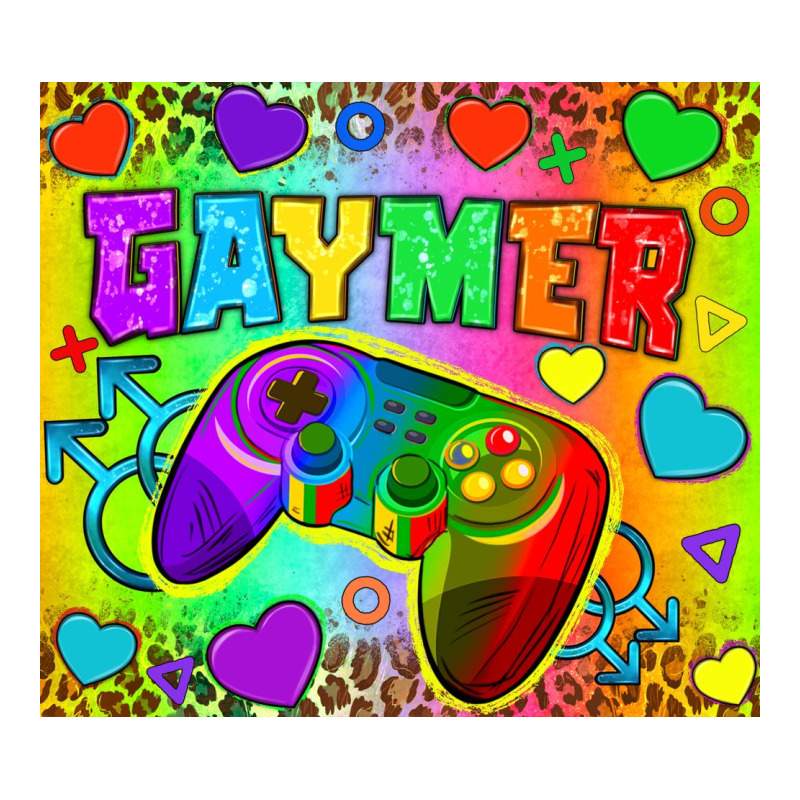 Lgbtq+ Gaymer With Hearts Tumbler Zipper Hoodie by BundleAndBundleShop | Teevron