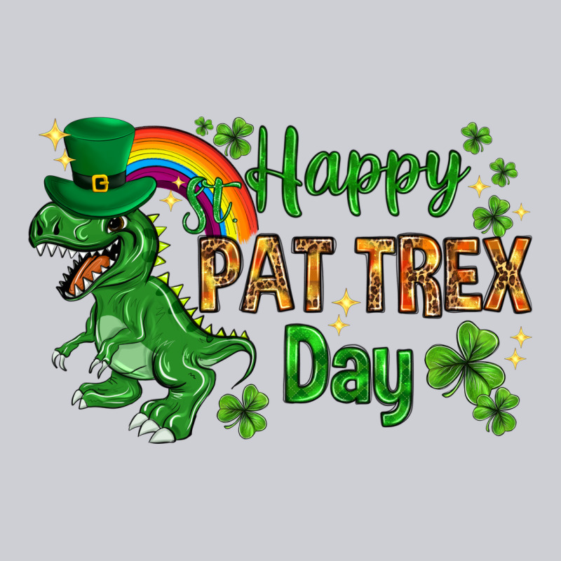 St. Patrick's Happy Pat T-rex Day With Rainbow Heavyweight Sweatshirt by HowdyJamesFarm | Teevron