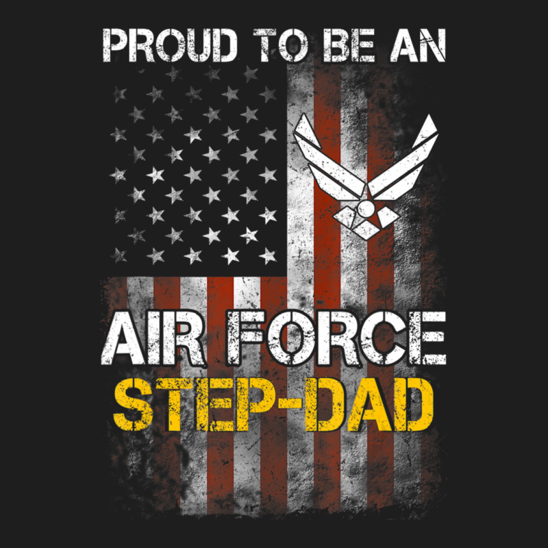 Hot Trend Proud Air Force Step-dad American Flag Heavyweight Hoodie by PixelWave | Teevron