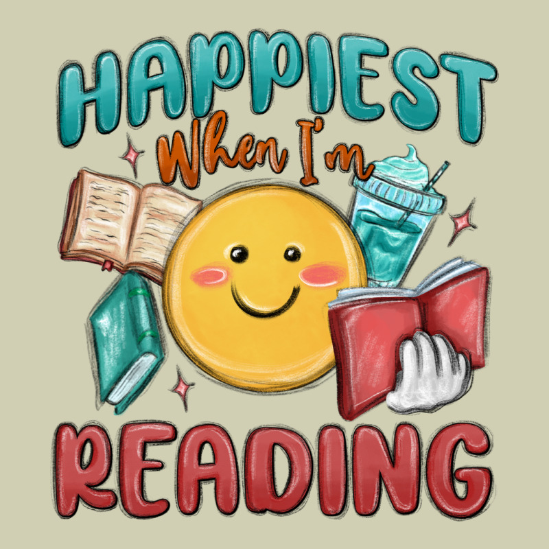 Happiest When I'm Reading Heavy Core Tee by MaliasSmallBusiness | Teevron