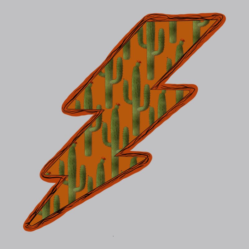 Western Cactus Lightning Orange Background Classic Tee by Bettercallsaul | Teevron