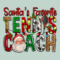Santa's Favorite Tennis Coach For Christmas Zipper Hoodie | Teevron