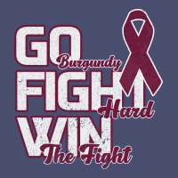 Go Burgundy Fifht Hard Win The Fight Vintage Tee | Teevron