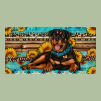 Rottweiler With Sunflowers License Plate Urban Hoodie | Teevron