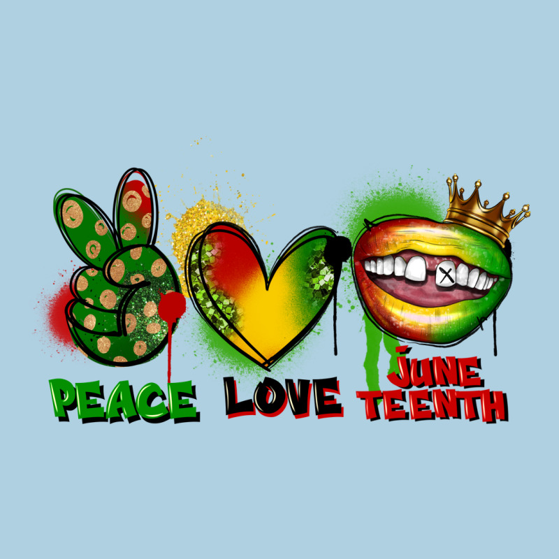 Peace Love Juneteenth Premium Hoodie by FaDigitalArtStudio | Teevron
