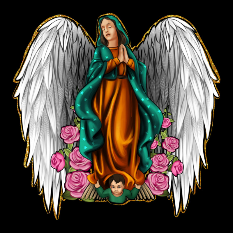 Angel Wing Lady Of Guadalupe Ladies Tee by Jasminsmagicworld | Teevron