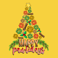 Paw Print Christmas Tree Premium Sweatshirt | Teevron