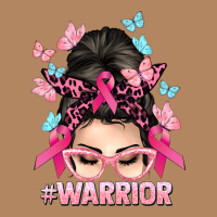 Warrior Cancer Messy Bun Cancer Awareness Long Sleeve Tee | Teevron