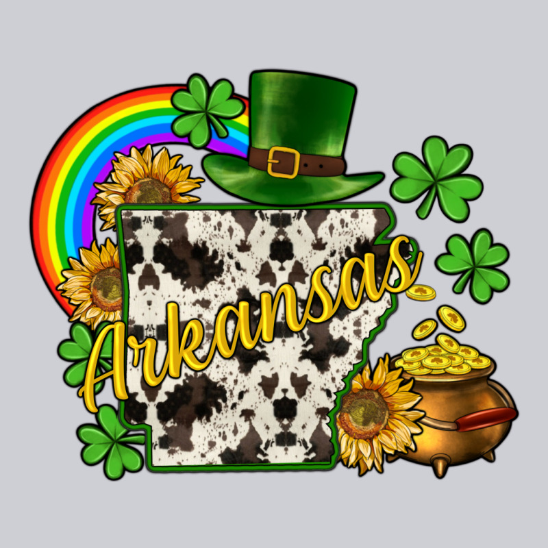 Arkansas Map St. Patrick's Heavyweight Sweatshirt by CowGirlArtShop | Teevron