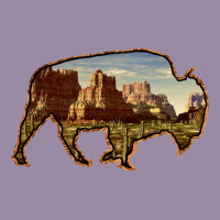 Bison Silhouette Desert Landscape Classic Tee | Teevron