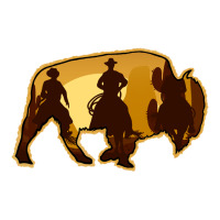 Bison Silhouette Cowboy | Teevron