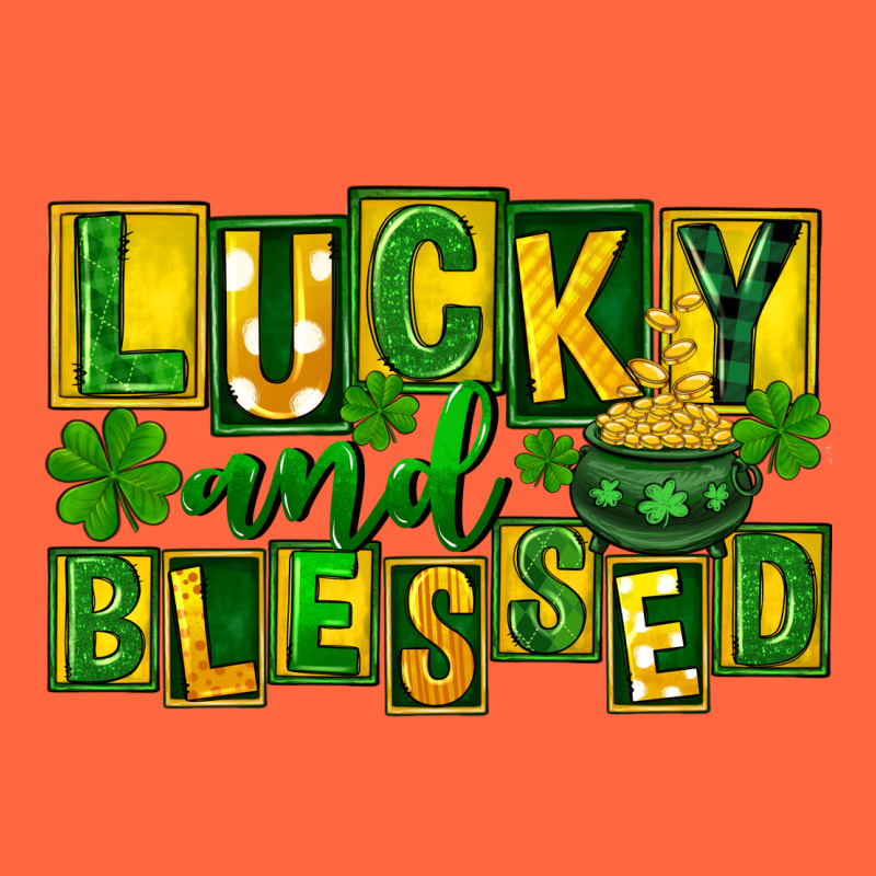 Lucky And Blessed St. Patricks Day Premium Hoodie by FaDigitalArtStudio | Teevron