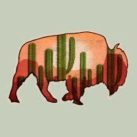 Cactus Bison Silhouette Classic Tee | Teevron
