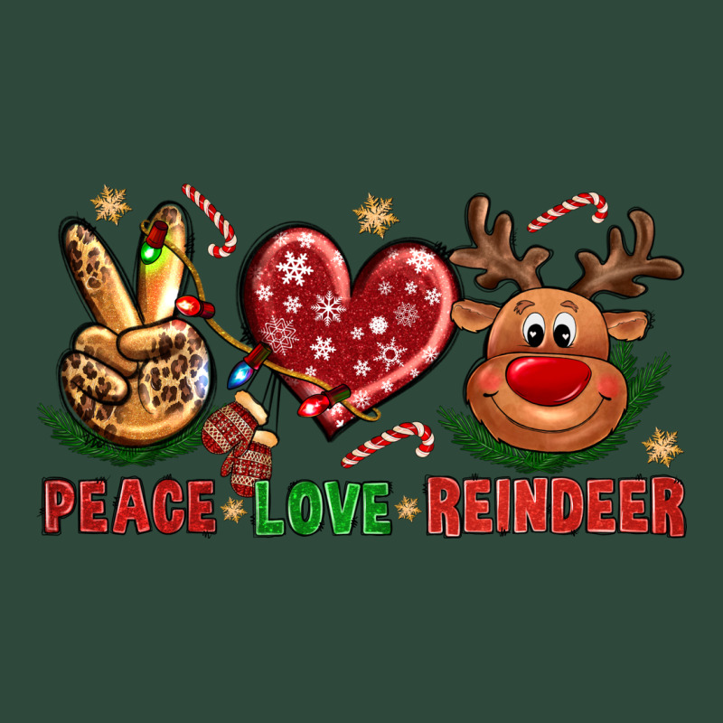 Peace Love Reindeer Christmas Zipper Hoodie by BundleAndBundleShop | Teevron