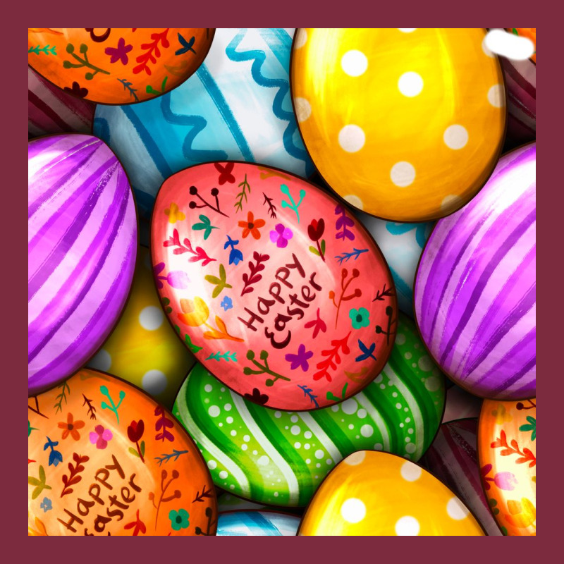 Happy Easter Eggs Seamless Pattern Premium Hoodie by BundleAndBundleShop | Teevron