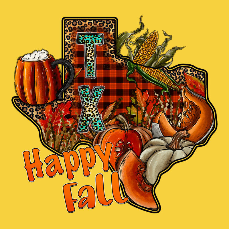 Happy Fall Texas Premium Sweatshirt by CowhideDigitalArt | Teevron