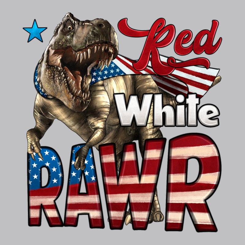 Red White Rawr Dinosaur T-rex Classic Tee by LillyAllenDesigns | Teevron