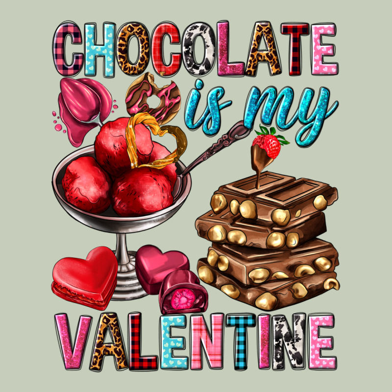 Chocolate Is My Valentine Valentine's Day Long Sleeve Tee by HowdyJamesFarm | Teevron