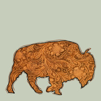 Western Vintage Bison Silhouette Classic Tee | Teevron