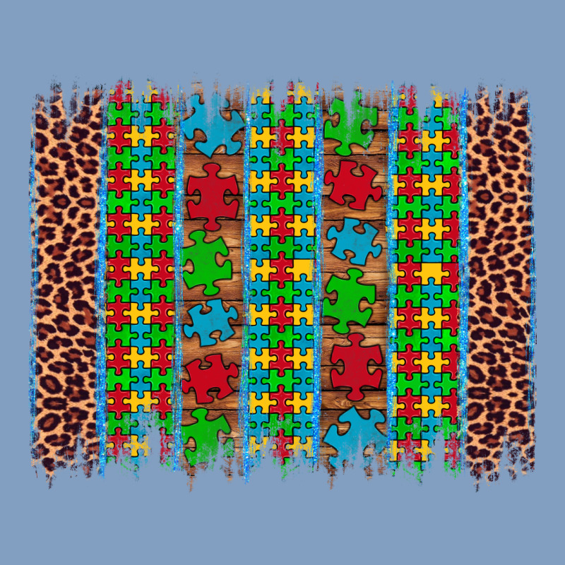 Autism Awareness Leopard Puzzle Brush Stroke Urban Hoodie by Artiststas | Teevron