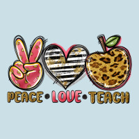 Peace Love Teach Ladies Tee | Teevron