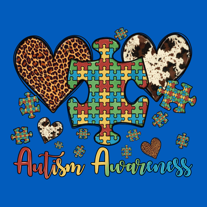 Autism Awareness Leopard Cowhide Herts Puzzle Urban Hoodie by Artiststas | Teevron