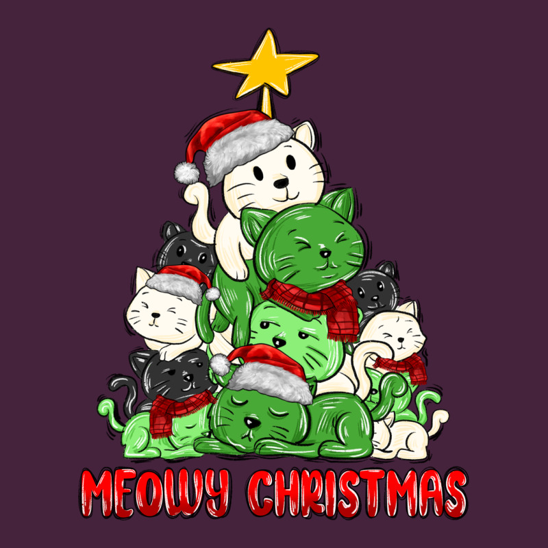 Meowy Christmas Cat Tree Premium Tee by MaliasSmallBusiness | Teevron