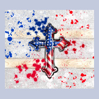 4th Of July Flag Cross Long Sleeve Tee | Teevron