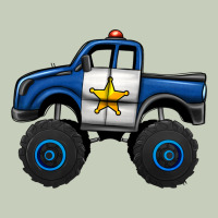 Police Car Monster Truck Long Sleeve Tee | Teevron