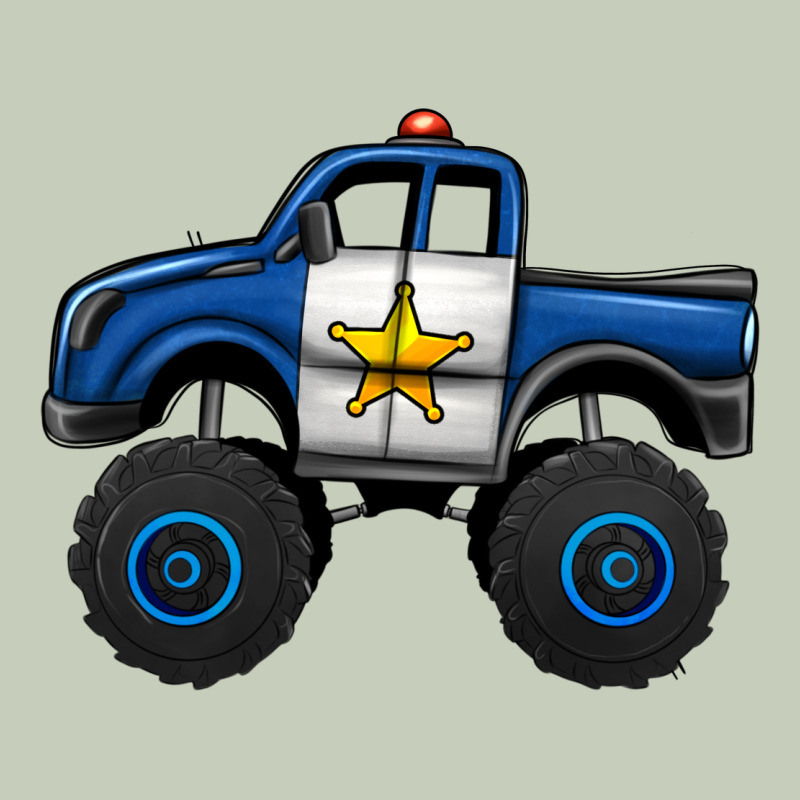 Police Car Monster Truck Long Sleeve Tee by Jasminsmagicworld | Teevron