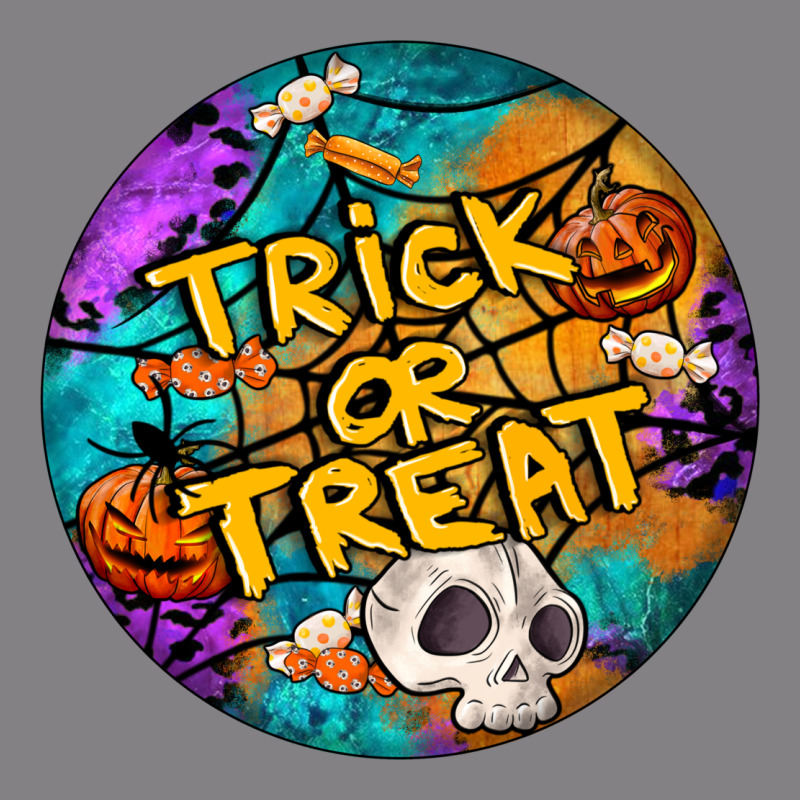 Trick Or Treat Hallowen Round Heavyweight Hoodie by LillyAllenDesigns | Teevron