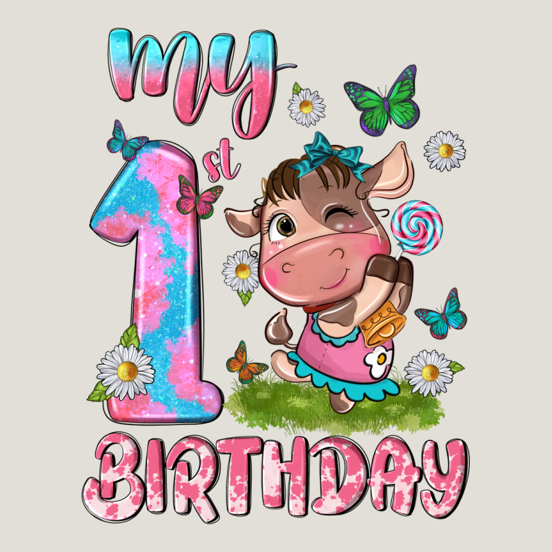 My 1 St Birthday With Little Cute Cow Heavy Core Tee by NancyCooperArtShop | Teevron