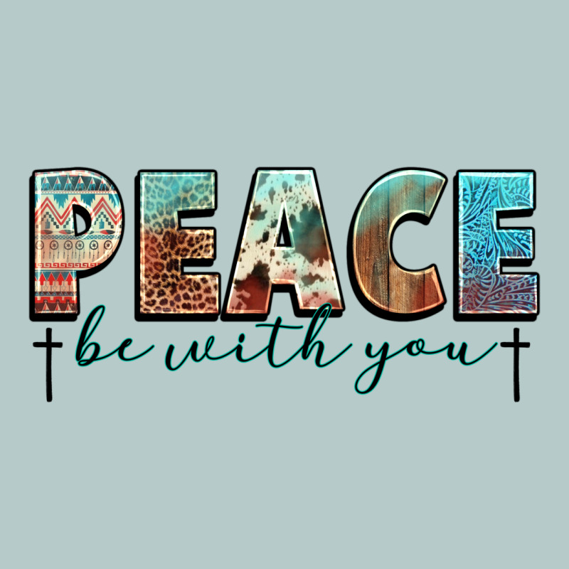 Peace Be With You Cross Heavy Core Tee by NancyCooperArtShop | Teevron