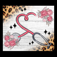 Customized Leopard Floral Nurse Heavy Core Tee | Teevron