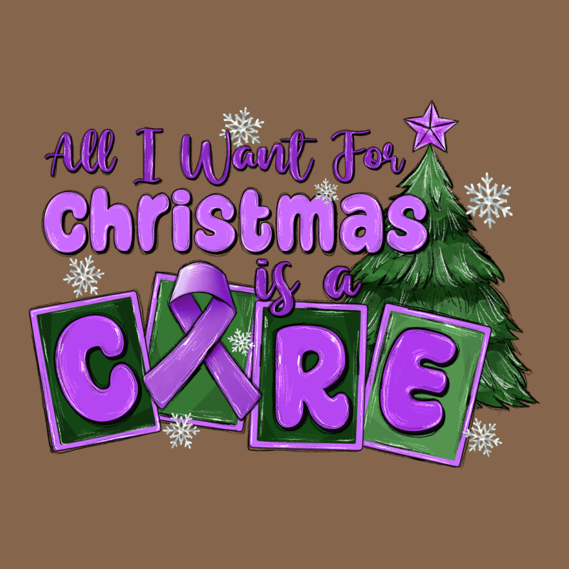 All I Want For Christmas Is A Cure Pancreatic Canc Premium Tee by MaliasSmallBusiness | Teevron