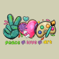 Peace Love Art Heavy Core Tee | Teevron