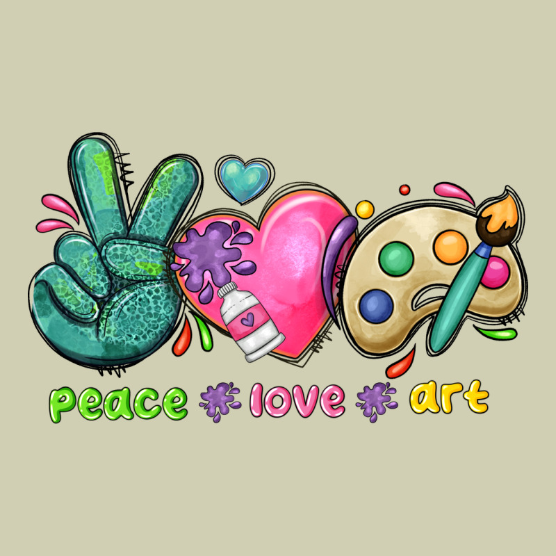 Peace Love Art Heavy Core Tee by NancyCooperArtShop | Teevron