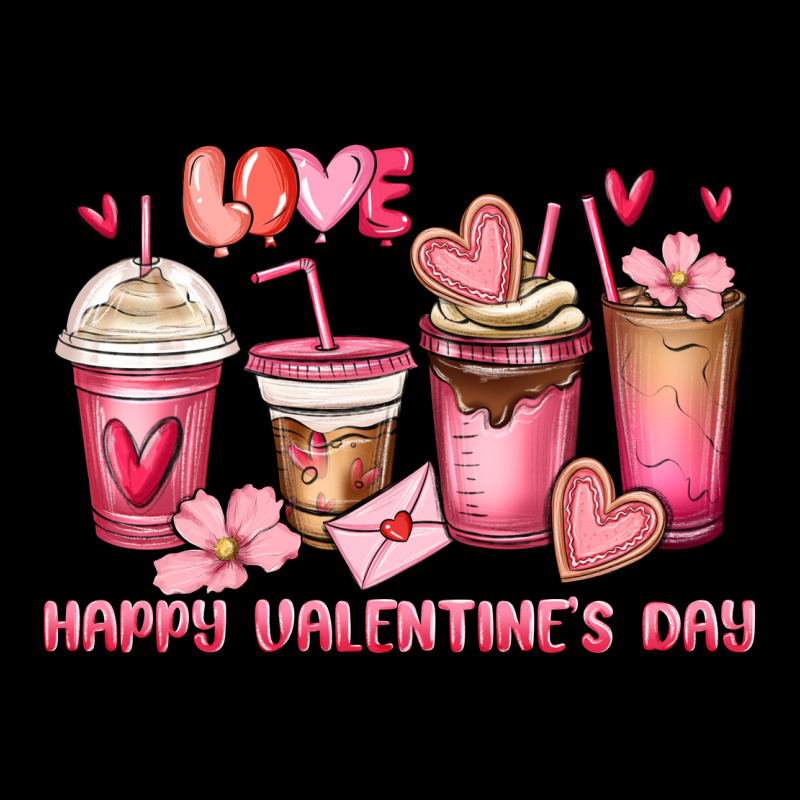 Happy Valentine's Day Coffee Cups Heavy Core Tee by MaliasSmallBusiness | Teevron