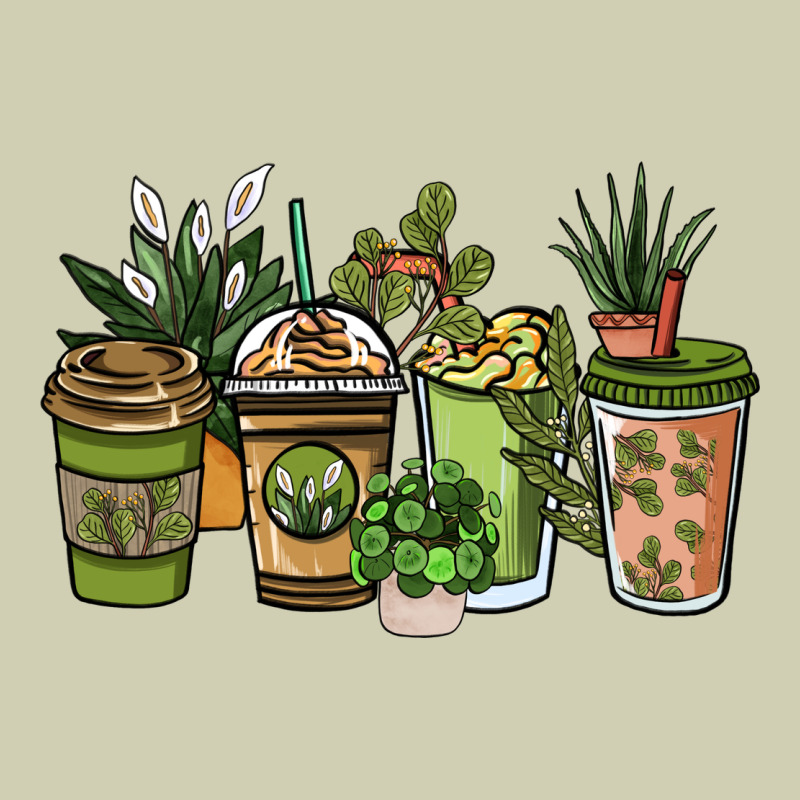 Plant Lover Coffee Cups Heavy Core Tee by NancyCooperArtShop | Teevron