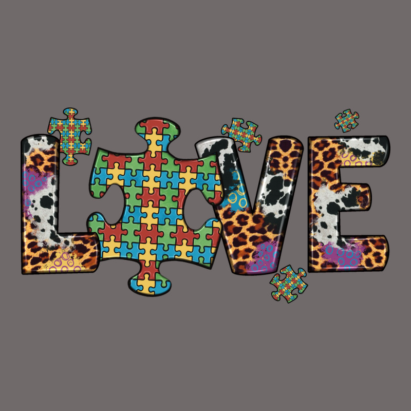 Love Autism Awareness Leopard Cowhide Urban Hoodie by Artiststas | Teevron