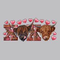 Xoxo Highland Cows Long Sleeve Tee | Teevron