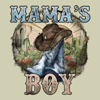 Mamas Boy Western Cowboy Boots Cactus Heavy Core Tee | Teevron