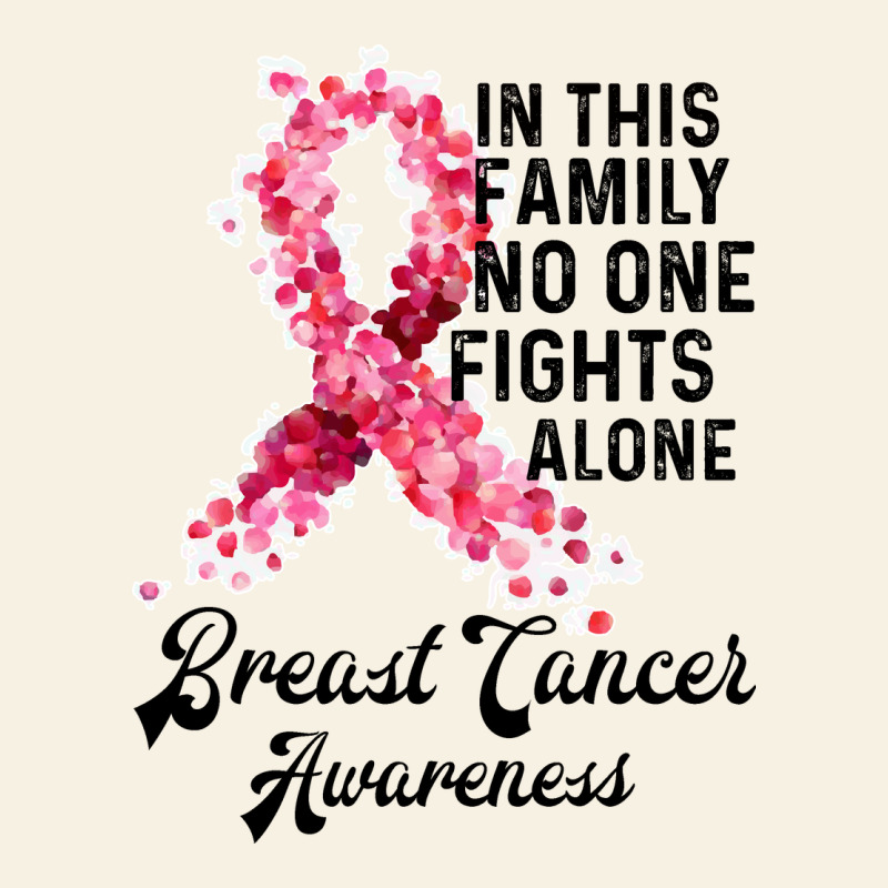 In This Family Fights Alone Breast Cancer Awareness Vintage Tee by Bettercallsaul | Teevron