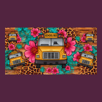 School Bus Leopard Gemstone License Plate Urban Hoodie | Teevron