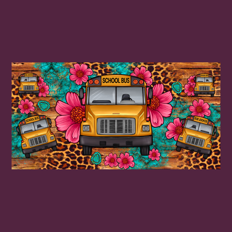 School Bus Leopard Gemstone License Plate Urban Hoodie by Artiststas | Teevron